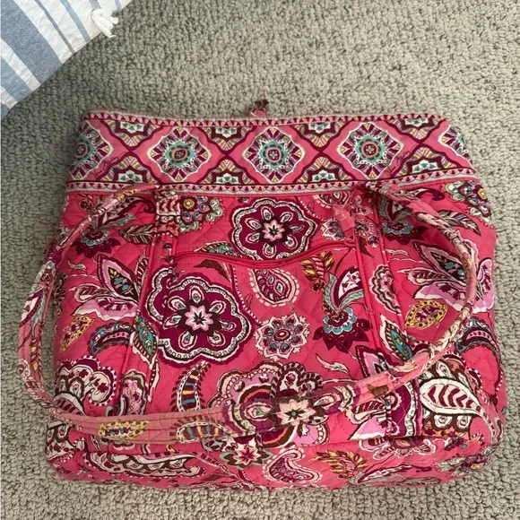 Vibrant Pink Patterned Vera Bradley Women's Bag - Picture 3 of 3